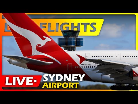 馃敶 LIVE Sydney Airport - Plane Spotting | HUGE 747s & A380s!
