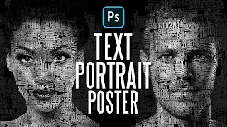Photoshop: How to Create a Powerful, Text Portrait Poster.