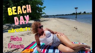 Stretch To The Sounds Of The Waves🌊At The Beach🏖️With Reba On The Road Fitness | Asmr