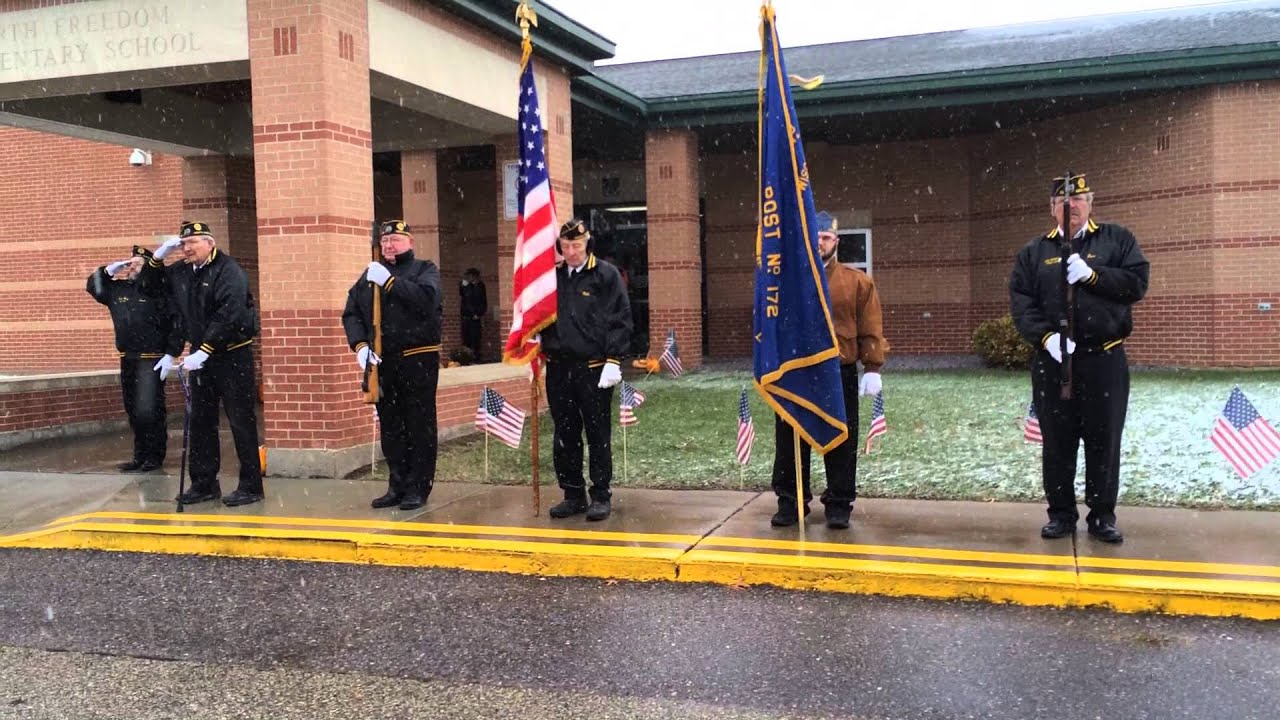 Post 172 Veterans Day Ceremony at North Freedom Elementary School YouTube