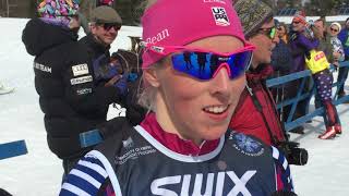 Interview with Kikkan Randall after 30k CL at 2018 USA Nats