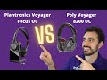 Plantronics Voyager Focus UC vs Poly Voyager 8200 UC - Ultimate Mic & Speaker Test!