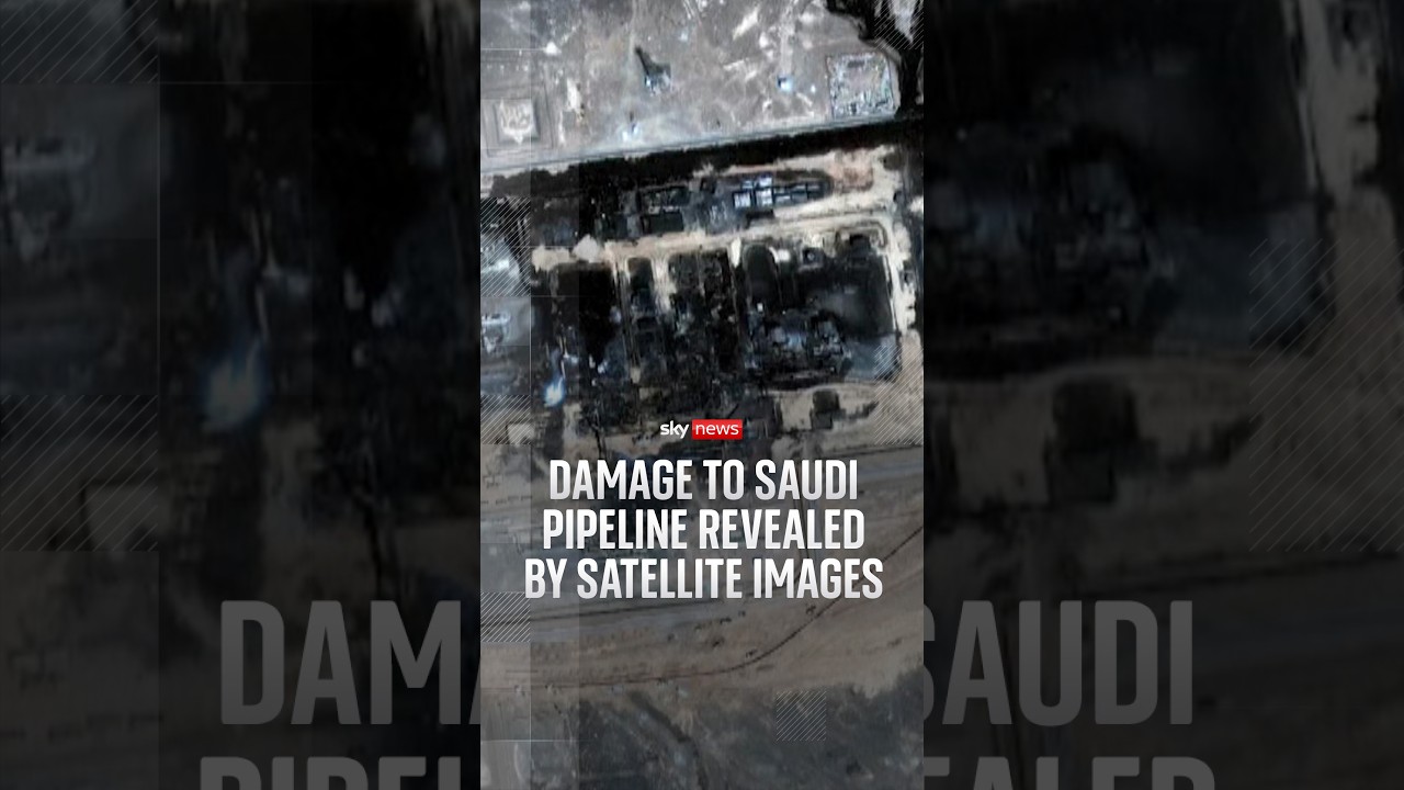 Damage to Saudi pipeline revealed by satellite images