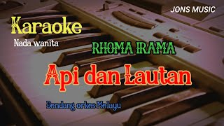 LAUTAN DAN API || RHOMA IRAMA || KARAOKE DANGDUT