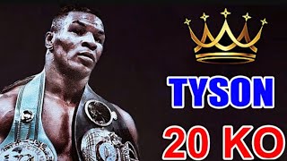 Mike Tyson - TOP 20  BEST KNOCKOUTS [FULL HD]