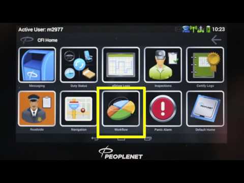 PeopleNet tablet workflow