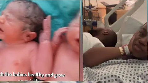 Davido and his wife chioma welcome set of twins together ❤️  Congratulations to them 👏 💖
