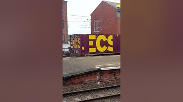 Freight Train Leaves Newcastle Central Station Full Video