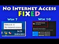 Unidentified Network No Internet Access Windows 10 \ 8 \ 7 Fixed | How to Fix Network Issues Windows