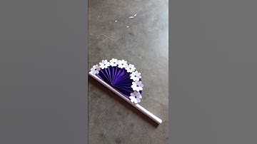 Diy Paper Hand  Fan Craft Idea #shorts #youtubeshorts #handfan #diy#papercraft #viral#trending