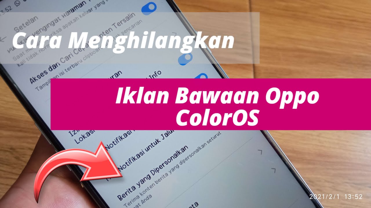 cara hilangkan iklan di hp oppo