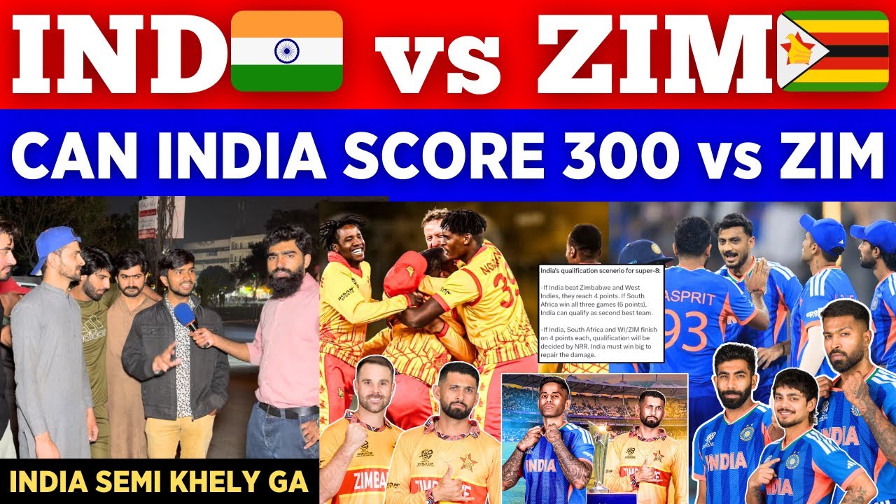 IND 🇮🇳 vs ZIM 🇿🇼 Who Will Win, Can India Score 300 vs Zimbabwe | Ishan, Hardik| Pak Public Reactions