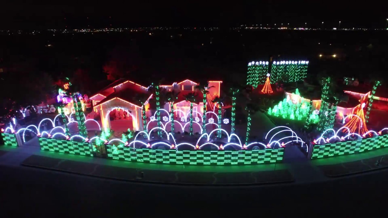 Dangers electrician foter El Paso Christmas Lights 2016-Drone Version - YouTube