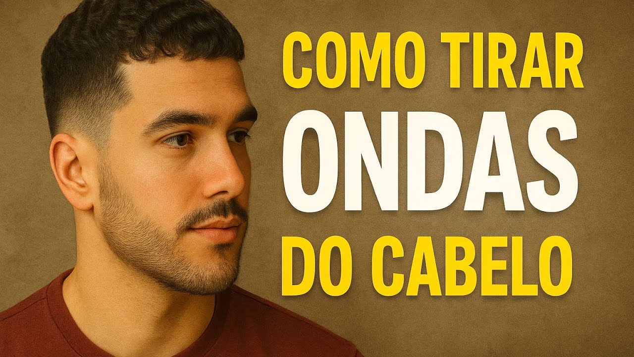 COMO TIRAR ONDULAÇÃO DO CABELO MASCULINO EM CASA! - YouTube