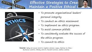 Ethics, Credibility and Building Trust:Shaping an Ethical Workplace Culture
