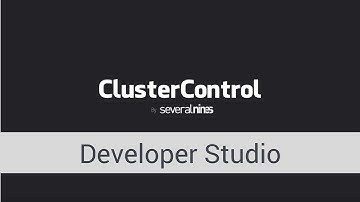 Introducing the ClusterControl Developer Studio - Monitoring and Automating Database Infrastructures