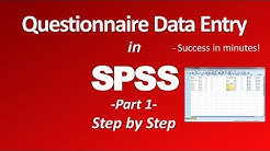 SPSS Questionnaire/Survey Data Entry - Part 1 - Durasi: 4.27. 
