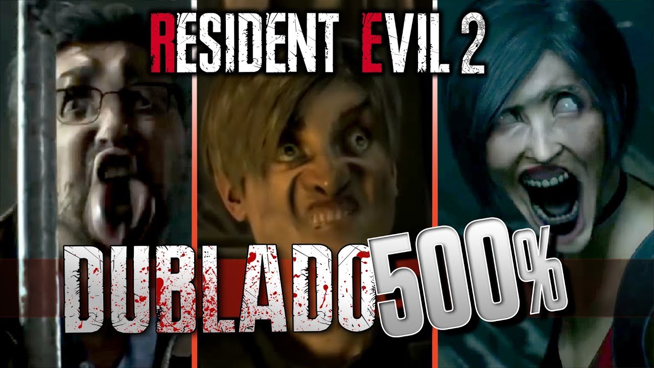 RESIDENT EVIL 2 com Dublagem em 500%
