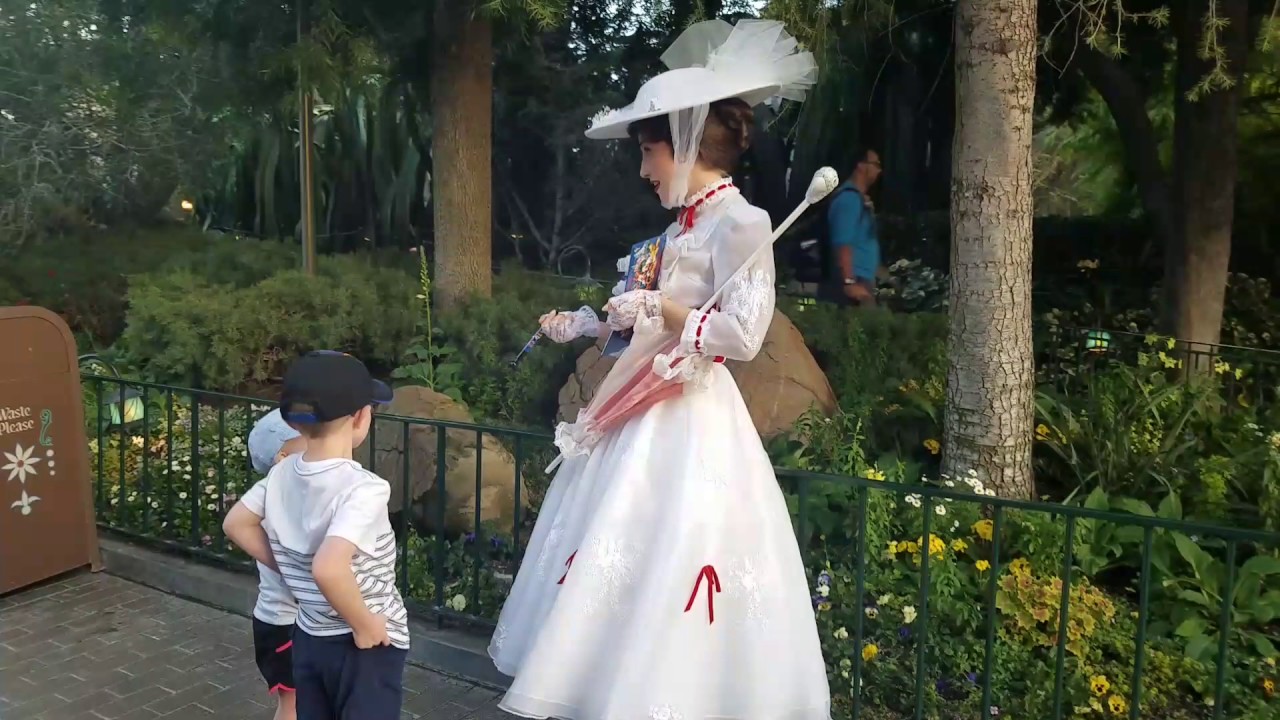 Meeting Mary Poppins and Bert at Disneyland