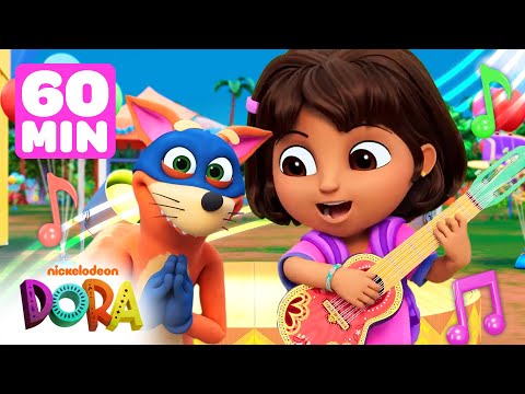 Dora's Sing Along Song Marathon! #3 🎶 60 Minutes of Circle Time Songs | Dora & Friends
