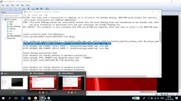 Oracle database administration-  DATAGUARD PART III