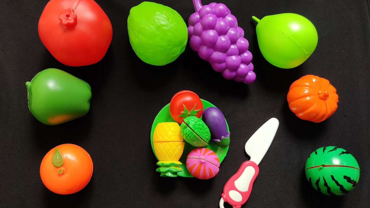 Fun time with toy mini fruits and vegetables YouTube