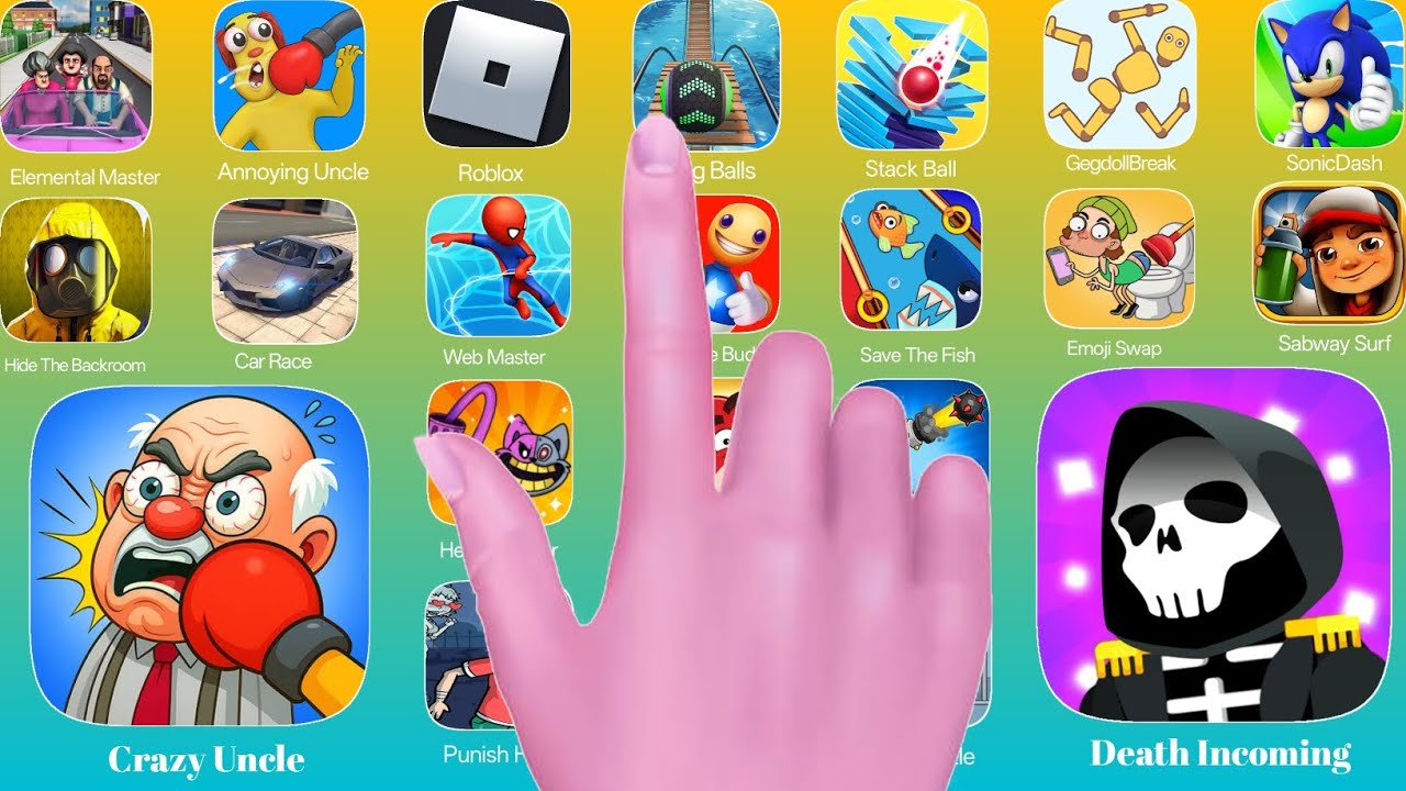 Death Incoming, Hide Balls, Roblox, GegdollBreak, Punish Him, Draw To Smash, Freaky Stan, Save The,