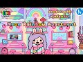 Toca Life World 🌈🌷| ตกแต่งบ้านนีออนสีรุ้งสุดน่ารัก, Neon Rainboe Apartment Makeover | Home Designer