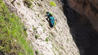 Climbing a 70 degrees Slope Mountain Without a Rope: Zahra's Epic Adventure