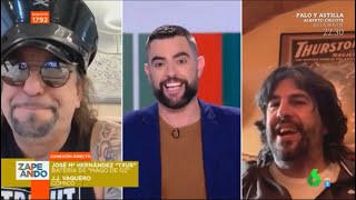 Txus de Mägo de Oz y JJ Vaquero en Zapeando | La Sexta TV - España (23/02/21)