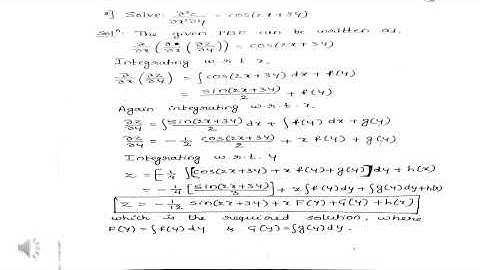 Advanced Calculus And Numerical Methods-18MAT21- Module 3- Partial Differential Equations