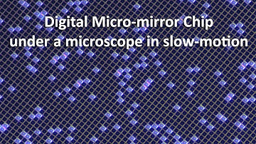 DMD Mirrors in a DLP-Projector Moving in Slow Motion (Stroboscopic Effect)