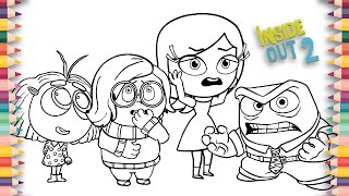 🎨 Inside Out 2 🖌️ Magical World of Color: Coloring Popular Characters with Markers ✏️ ncs