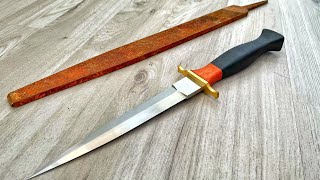 Knife Making - Dagger From A Rusty File by Edward Knives  102,101 views 7 months ago 16 minutes