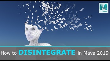 How to Disintegrate in Maya 2019: Inktober Day 2
