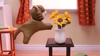 Adorable Stop Motion Cats  Cute moments of Ginger Kitten