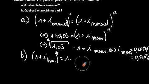 3. Taux équivalents