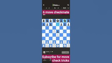 6 move checkmate #chess #chessmove #learnchess #chesstactics #chesstricks #india @chess