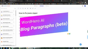 Wordhero AI Content Writer - Blog Paragraphs (Beta) Toolbar Review