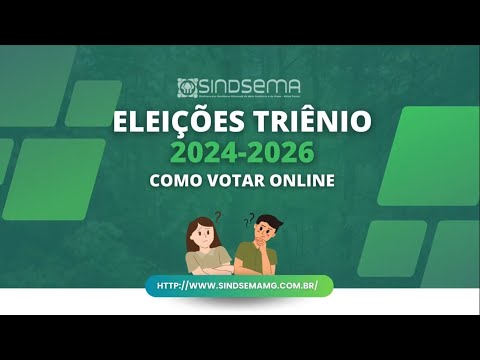 ELEIÇÕES TRIÊNIO 2024/2026 - COMO VOTAR ONLINE