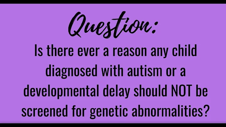 Your Genetic Questions Answered- Dr. Daryl Scott- Genetics and Autism 3 of 3