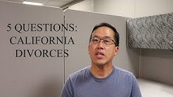 5 Questions - California Divorces - The Law Offices of Andy I. Chen