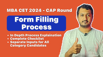 MBA CET 2024 CAP Round Registration: Step-by-Step Guide, Form Filling Process, Checklist #mbacet