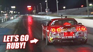 The Auction Corvette Attempts a 9 SECOND PASS! (First Pass w/Powerglide)