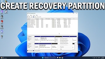 How To Create Recovery Partition In Windows 11 or 10 - Easy Fix