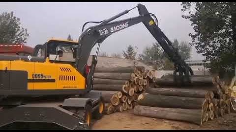Loading timber machine small timber loader excavator