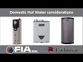 Domestic Hot Water considerations   Tankless, Tanks, Indirects, Chemistry