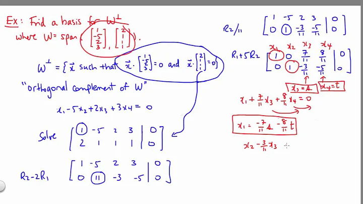 Orthogonal Complements