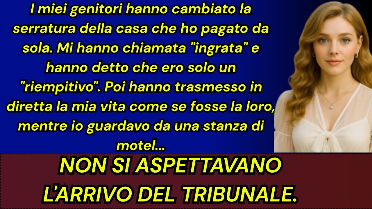 «Ti abbiamo tollerato per anni. Ora basta: fuori da casa nostra.» Non credevo alle mie orecchie, la sera del mio ritorno da un viaggio di sei mesi. La tavola non era apparecchiata, non c'era il...