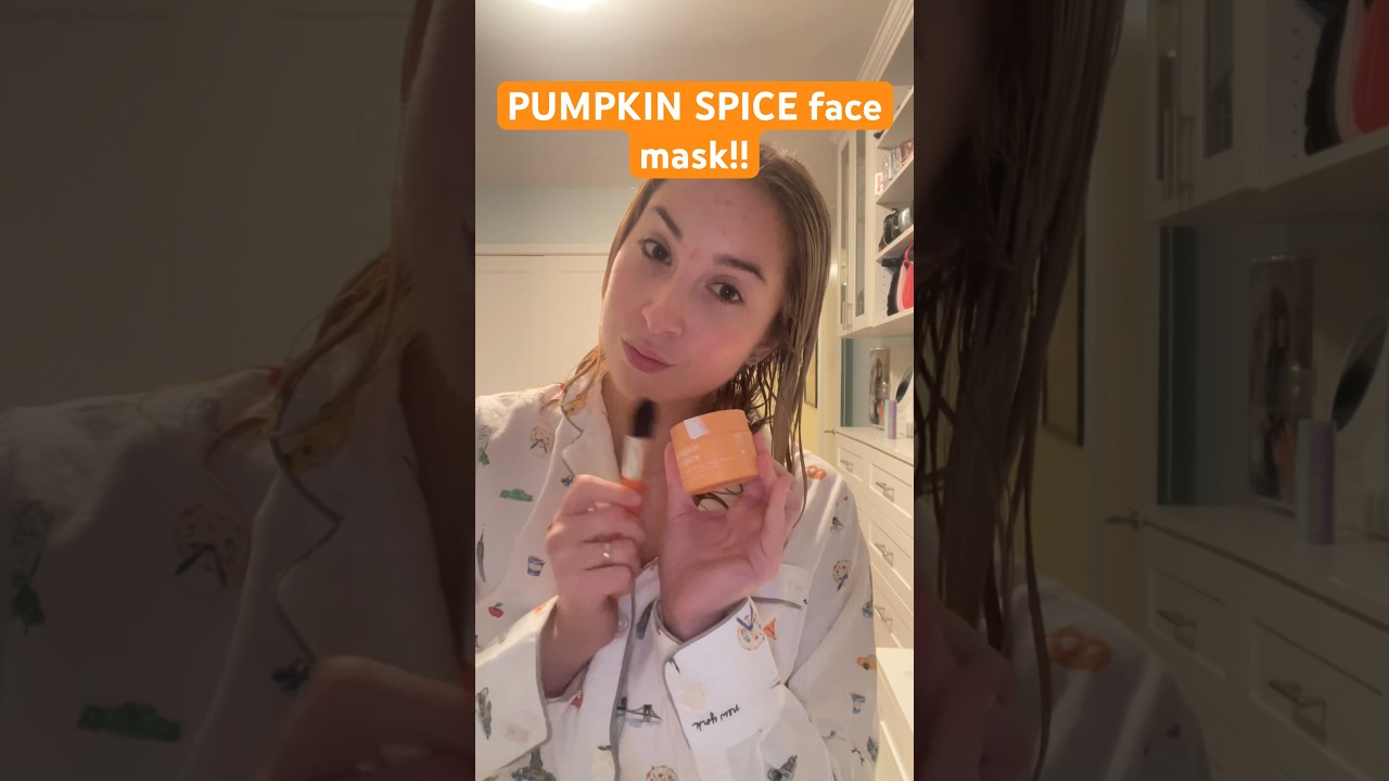 PUMPKIN SPICE face mask!! 🎃 